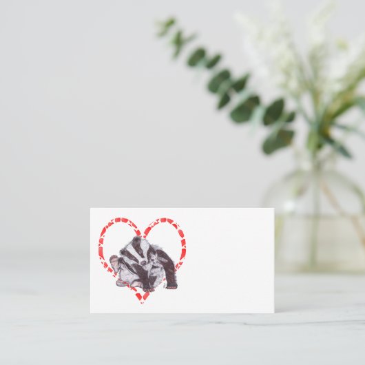 BADGER HEART 名刺 (スタンド正面)