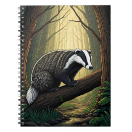 Badger in Enchanted Forest ノートブック