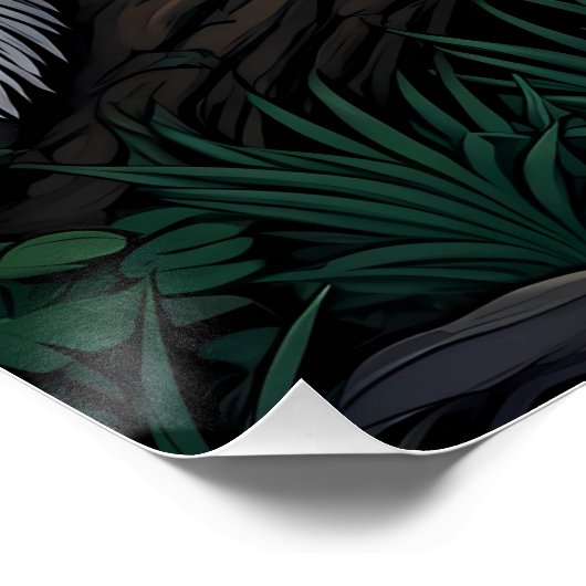 Badger in Enchanted Forest ポスター (コーナー)