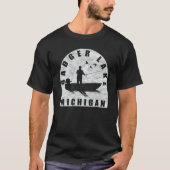 Badger Lake Fishing Michigan Tシャツ (正面)