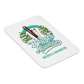 Badger Mountain Waterville Washington Skiロゴ マグネット (右側)