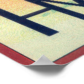 Badger Orange LabelExeter(カリフォルニア州) ポスター (角)