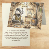 Badger Tool Shed Workshop | Grandad カード