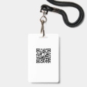 badges business personnel staff employee バッジ (ストラップ付き裏面)