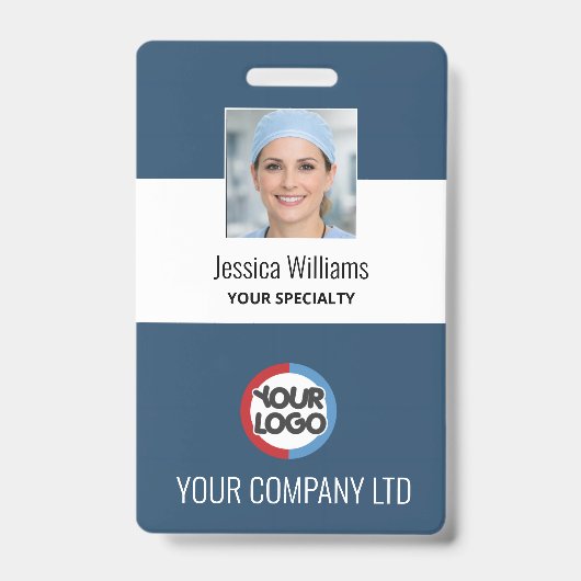 badges business personnel staff employee バッジ (表面)