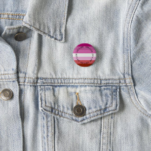 Badges - Lesbian Love is Loveプライド国旗のボタン 缶バッジ