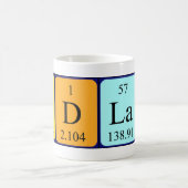 BadLadの定期的なテーブル句の重複 コーヒーマグカップ (中央)