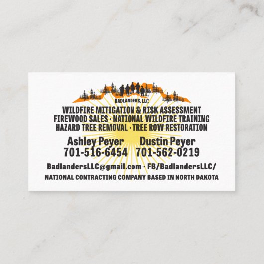 Badlanders LLC名刺 名刺 (裏面)
