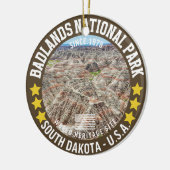 Badlands National Park Mountains Landscape セラミックオーナメント (左)