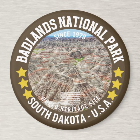 Badlands National Park Mountains Landscape マグネット