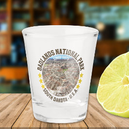 Badlands National Park Plains Photo  ショットグラス