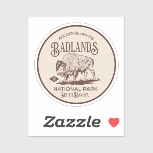 Badlands National Park South Dakota シール (シート)