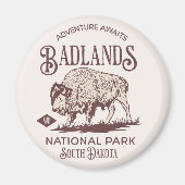 Badlands National Park South Dakota マグネット (正面)