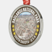 Badlands National Park South Dakota メタルオーナメント (左)