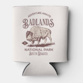 Badlands National Park South Dakota Funny Travel 缶クーラー (正面)