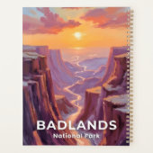 Badlands National Park South Dakota Painting プランナー手帳 (裏面)