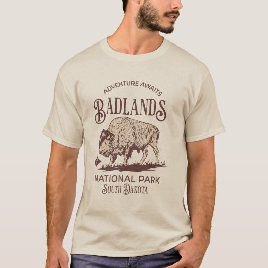Badlands National Park South Dakota Tシャツ (正面)