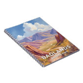 Badlands National Park South Dakota Travel Art ノートブック (右側)