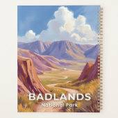 Badlands National Park South Dakota Travel Art プランナー手帳 (裏面)