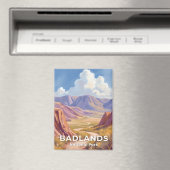 Badlands National Park South Dakota Travel Art マグネット (インサイチュ (食洗機))