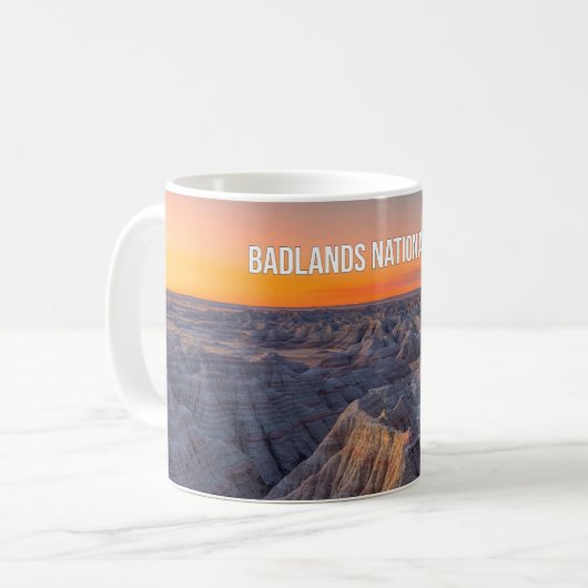 Badlands National Park Souvenir Mug コーヒーマグカップ (正面左)