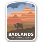 Badlands National Park Sticker シール (正面)