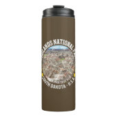 Badlands National Park Vintage Landscape タンブラー (正面)