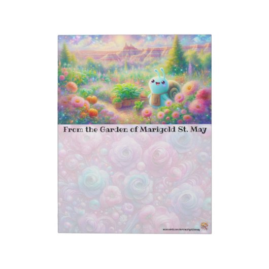 Badlands Snail Garden ノートパッド (回転)