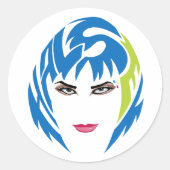 Badlands Sticker ラウンドシール (正面)