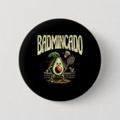Badmincado Badminton Player Shuttle  缶バッジ (正面)