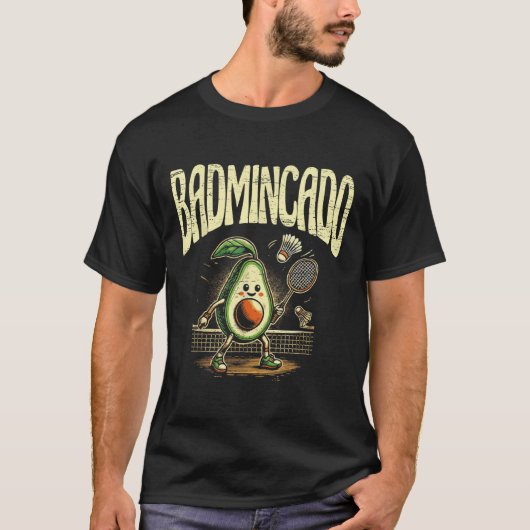 Badmincado Badminton Player Shuttle  Tシャツ (正面)