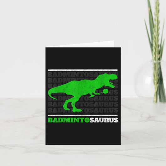 Badminto Saurus Rex Birdie Shuttle Dino Badminton  カード (正面)
