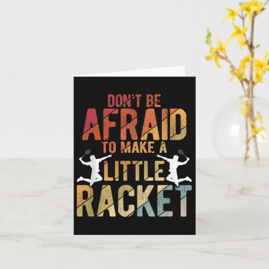 Badminton  カード (黄色い花)