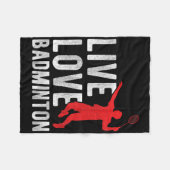 Badminton  フリースブランケット (正面(横))