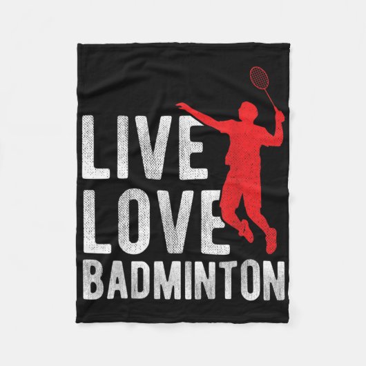 Badminton  フリースブランケット (正面)