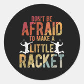 Badminton  ラウンドシール (正面)