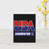 Badminton 2021 Usa  カード (黄色い花)