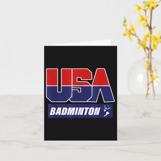 Badminton 2021 Usa  カード (黄色い花)