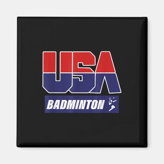 Badminton 2021 Usa  マグネット (正面)