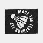 Badminton 4  フリースブランケット (正面(横))