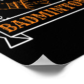 Badminton Ball Graphic For A Badminton Player, Bad ポスター (角)