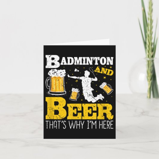 Badminton Beer Drinking Badminton Team カード (正面)