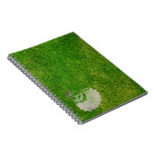 Badminton BIrdie in Green Grass Notebook ノートブック (右側)