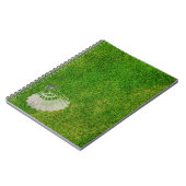 Badminton BIrdie in Green Grass Notebook ノートブック (左側)