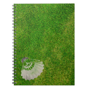 Badminton BIrdie in Green Grass Notebook ノートブック