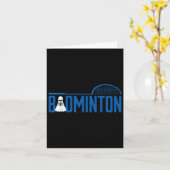 Badminton Birdie Shuttle For Badminton Player Men カード (黄色い花)