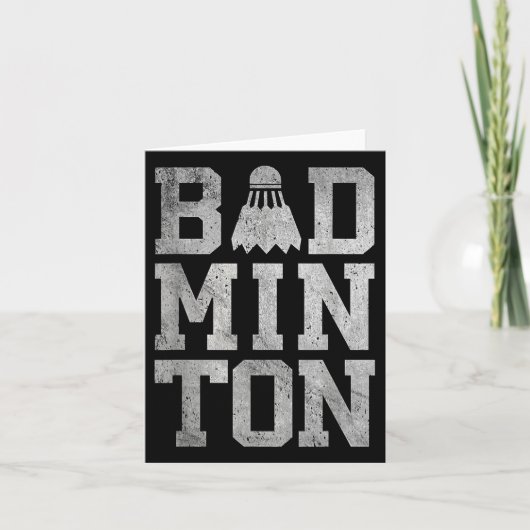 Badminton Birdies Shuttle Badminton Players And Lo カード (正面)