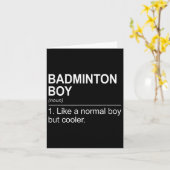 Badminton Boy Noun Definition Shuttle Badminton Pl カード (黄色い花)