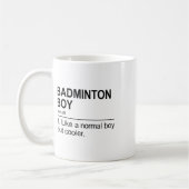 Badminton Boy Noun Definition Shuttle Badminton Pl コーヒーマグカップ (左)