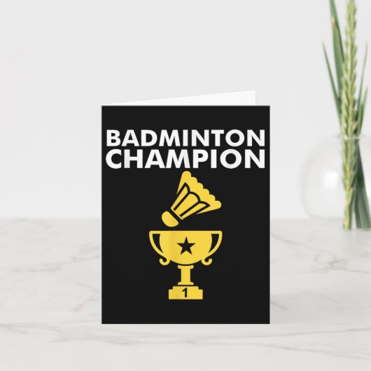 Badminton Champion Birdie Apparel  カード (正面)